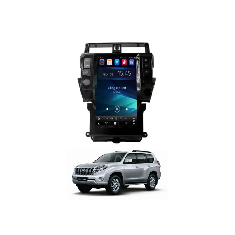Tesla-Style Panoramic Head Unit for Toyota Prado